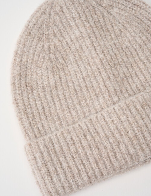 Boston + Bailey Rib Beanie, Mocha Marle product photo View 02 L