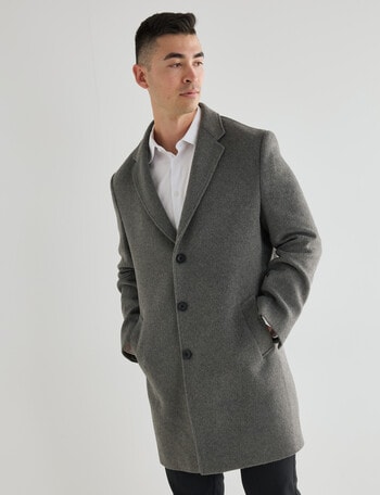 Laidlaw + Leeds Mason Car Coat, Grey product photo