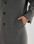 Laidlaw + Leeds Mason Car Coat, Grey product photo View 06 S