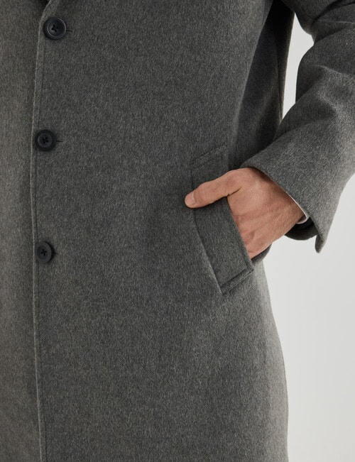 Laidlaw + Leeds Mason Car Coat, Grey product photo View 06 L