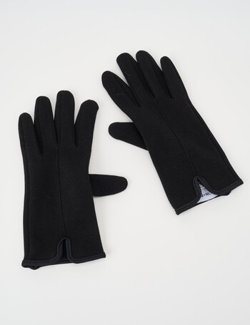 Boston + Bailey Fleece Lined Gloves, Black product photo