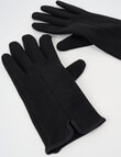 Boston + Bailey Fleece Lined Gloves, Black product photo View 02 S