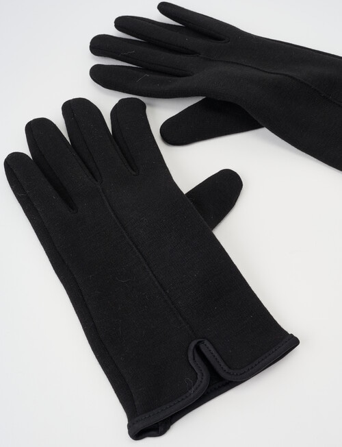 Boston + Bailey Fleece Lined Gloves, Black product photo View 02 L
