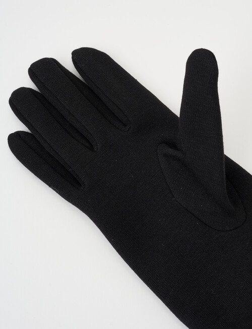 Boston + Bailey Fleece Lined Gloves, Black product photo View 03 L