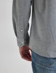 Chisel Mini Check Long Sleeve Shirt, Khaki product photo View 05 S