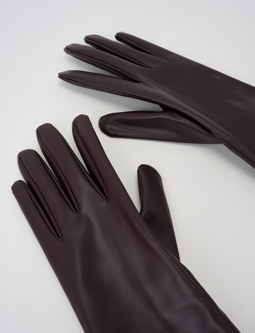 Boston + Bailey PU Long Glove, Chocolate product photo View 03 L