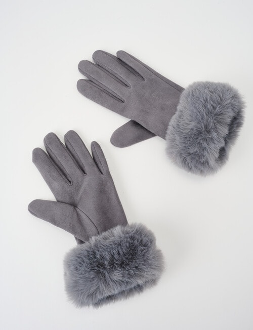 Boston + Bailey Sherpa Lined Glove, Grey product photo View 02 L