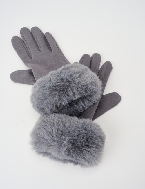 Boston + Bailey Sherpa Lined Glove, Grey product photo View 03 L