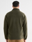 Kauri Trail Sherpa Patch Zip Through Fleece, Dark Forest product photo View 02 S