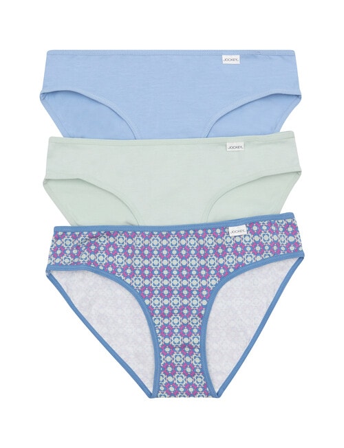 Jockey Multipack Brief, 3-Pack Vista Blue, Sage Whisper, Miss Quant product photo