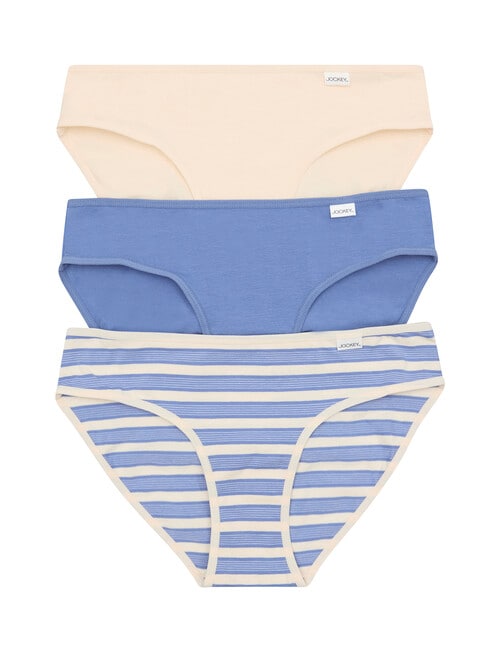 Jockey Multipack Brief, 3-Pack, Almond White, Daybreak, Poolside Stripe product photo