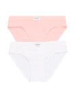 Jockey Bamboo Brief, 2-Pack, White & Melting Blush product photo