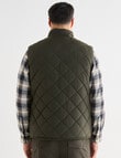 Kauri Trail Sherpa Lined Vest, Dark Khaki product photo View 02 S