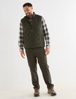 Kauri Trail Sherpa Lined Vest, Dark Khaki product photo View 03 S