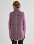 Superfit Contrast Puffer Vest, Musk & Pink product photo View 02 S