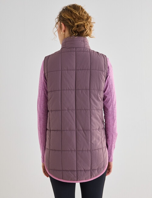 Superfit Contrast Puffer Vest, Musk & Pink product photo View 02 L