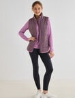 Superfit Contrast Puffer Vest, Musk & Pink product photo View 03 S