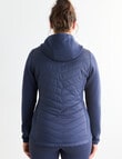 Superfit Knit Panel Puffer Jacket, Carbon product photo View 02 S