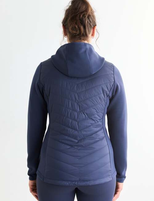 Superfit Knit Panel Puffer Jacket, Carbon product photo View 02 L