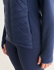 Superfit Knit Panel Puffer Jacket, Carbon product photo View 04 S