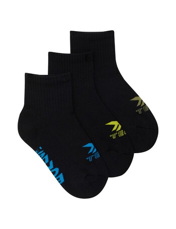 Bonds X-Temp Quater Crew Socks, 3-Pack, Free Spirit, Tokyo Drifting & Khaki Ash product photo