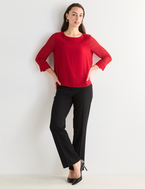 Double Layer Top, Ruby product photo View 03 L