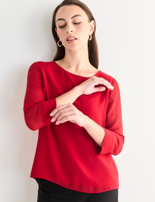 Double Layer Top, Ruby product photo View 04 L
