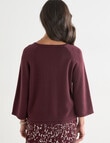 Ella J Swing Jumper, Burgundy product photo View 02 S