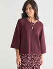 Ella J Swing Jumper, Burgundy product photo View 05 S