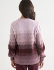 Ella J Sunset Jumper, Burgundy & Pink product photo View 02 S