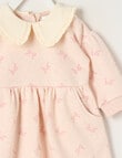 Teeny Weeny Butterflies and Bows Play Time Fleece Bow Dress, Pink product photo View 03 S