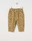 Teeny Weeny Butterflies and Bows Play Time Leopard Print Track Pants, Brown product photo