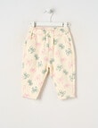 Teeny Weeny Butterflies and Bows Play Time Horseshoe Track Pants, Cream product photo