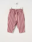 Teeny Weeny Butterflies and Bows Play Time Stripe Track Pants, Pink & Cherry product photo