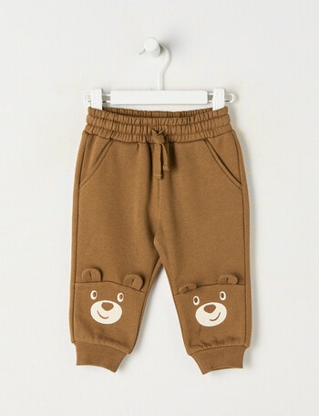 Teeny Weeny Play Time Fleece Trackpant, Sepia product photo