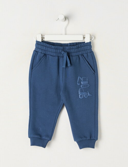 Teeny Weeny Play Time Fleece Trackpant, Navy product photo