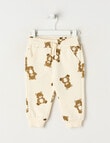 Teeny Weeny Play Time Fleece Trackpant, White product photo