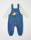 Teeny Weeny Fleece Dungaree & Tee, Blue product photo