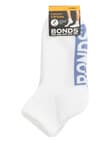 Bonds Logo Quater Crew Socks, 3-Pack, Blue Tang, Lavender Lane & Blind Blossom product photo View 03 S
