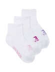 Bonds X-Temp Quater Crew Socks, 3-Pack, Mt Fuji, Maybe Baby & Lilac Fluff product photo