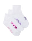 Bonds X-Temp Quater Crew Socks, 3-Pack, Mt Fuji, Maybe Baby & Lilac Fluff product photo View 02 S