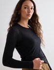 Mineral Mia Mesh Top, Black product photo