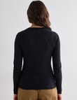 Mineral Mia Mesh Top, Black product photo View 02 S