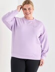Superfit Curve Scoop Hem Stretch Sweat,Vintage Pink product photo