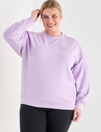 Superfit Curve Scoop Hem Stretch Sweat,Vintage Pink product photo