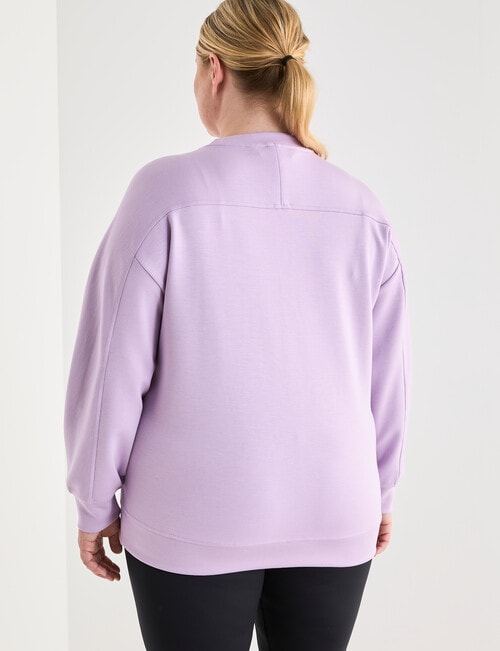 Superfit Curve Scoop Hem Stretch Sweat,Vintage Pink product photo View 02 L