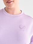 Superfit Curve Scoop Hem Stretch Sweat,Vintage Pink product photo View 04 S