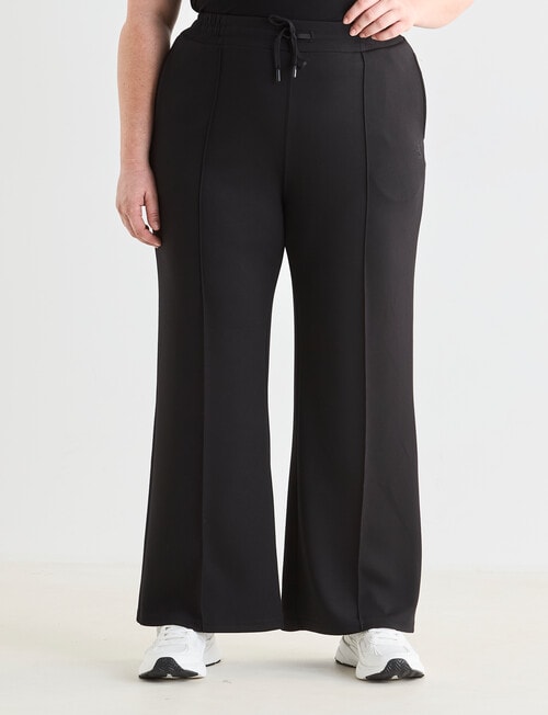Superfit Curve Premium Wide Leg Pintuck Pant, Black product photo