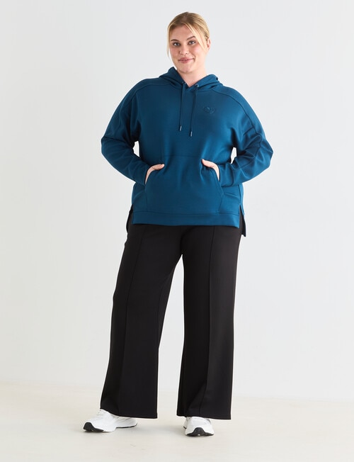 Superfit Curve Premium Wide Leg Pintuck Pant, Black product photo View 03 L