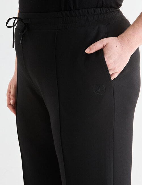 Superfit Curve Premium Wide Leg Pintuck Pant, Black product photo View 04 L